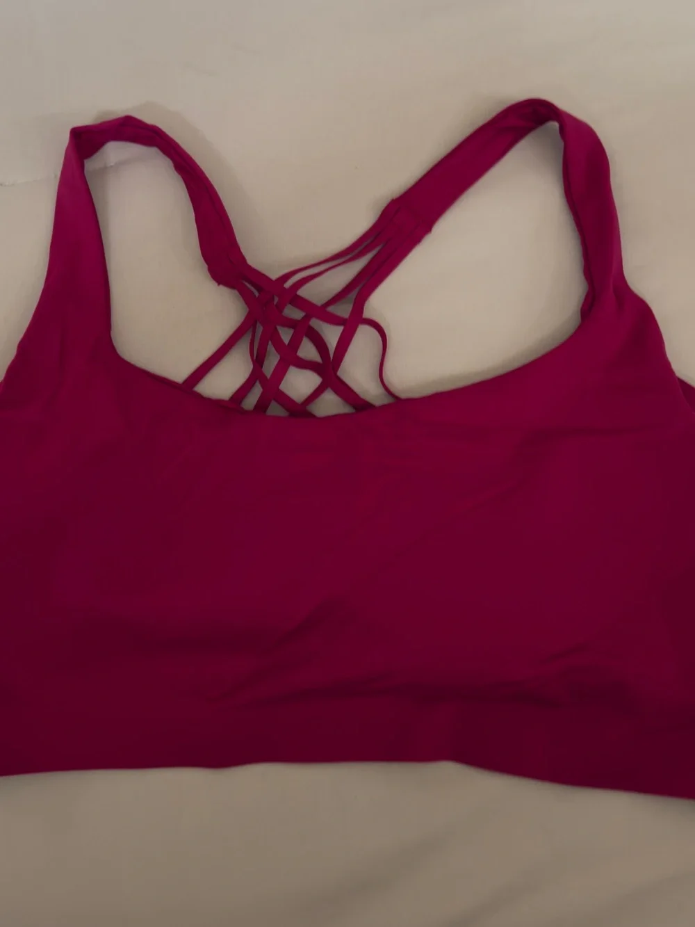 lululemon athletica Strappy Back Bralette in Magenta